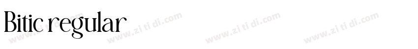 Bitic regular字体转换